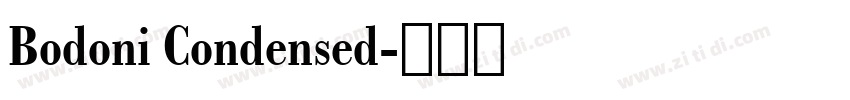 Bodoni Condensed字体转换